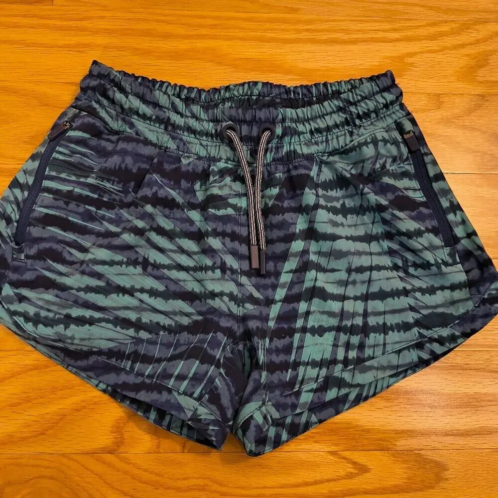 Kids Green & Black Tie-Dye Athletic Shorts - Brand Unspecified